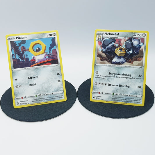 Meltan 129/189 & Melmetal 130/189 rare - Schwert & Schild - Flammende Finsternis 2020 - DE - Pokemon