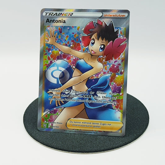 Trainer Antonia 161/163 ultra rare holo Fullart - Kampfstile 2021 DE Pokemon