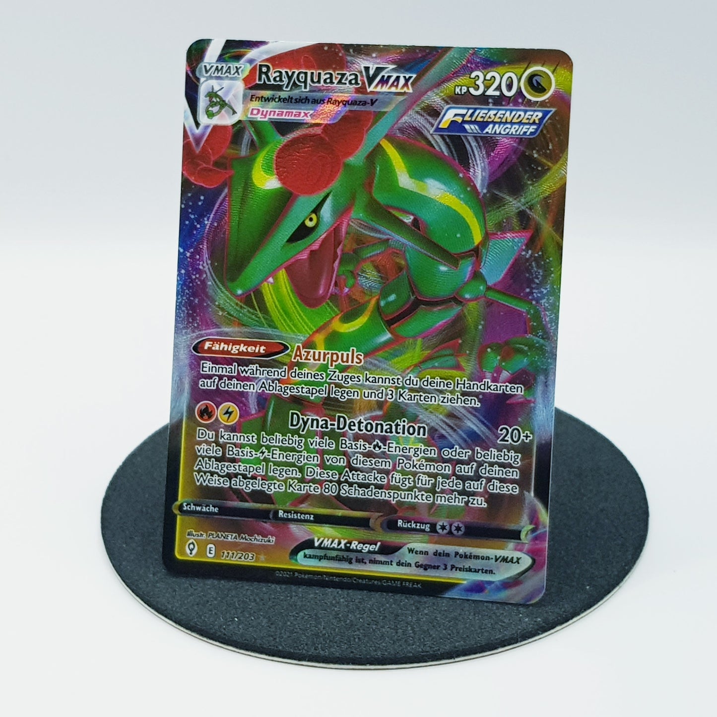 Rayquaza VMAX 111/203 ultra rare holo Fullart - Drachenwandel 2021 DE Pokemon