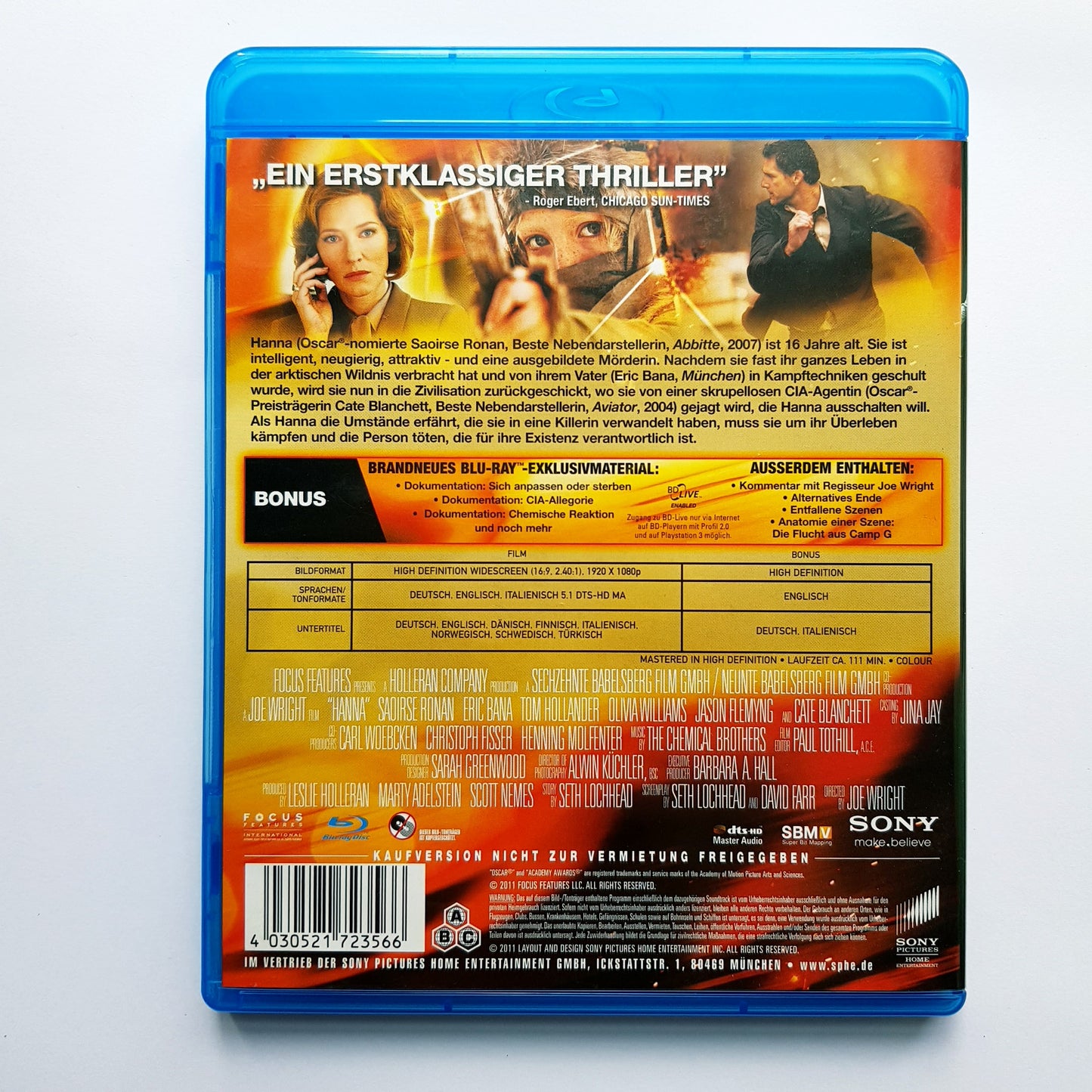 Wer ist Hanna? - Blu Ray Zustand sehr gut