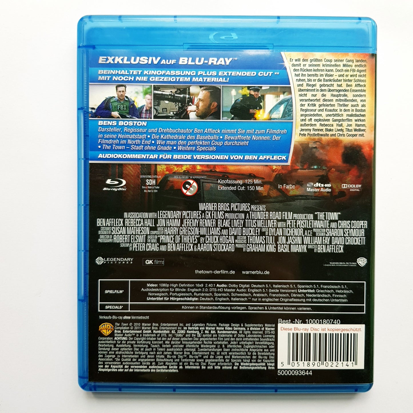 The Town - Stadt ohne Gnade - extended Cut - Blu Ray Zustand sehr gut