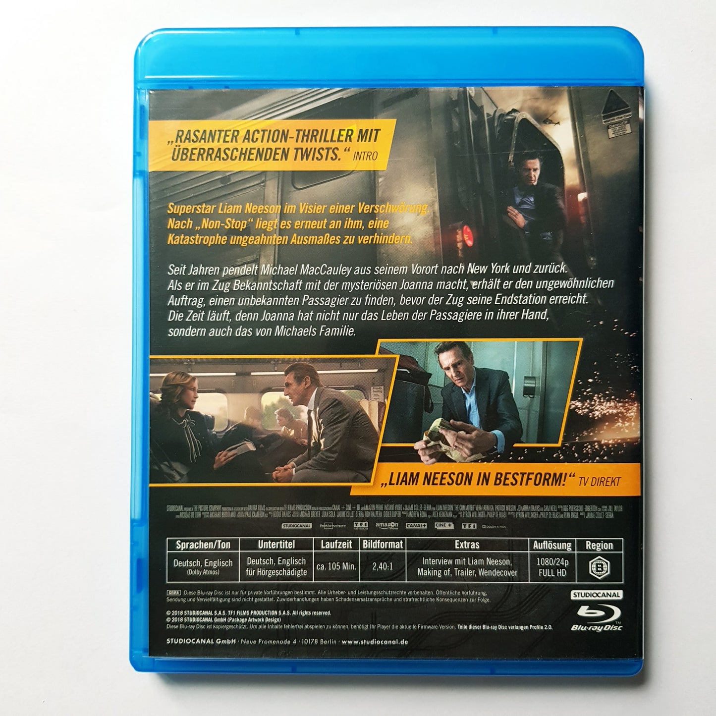 The Commuter - Liam Neeson - Blu Ray Zustand sehr gut