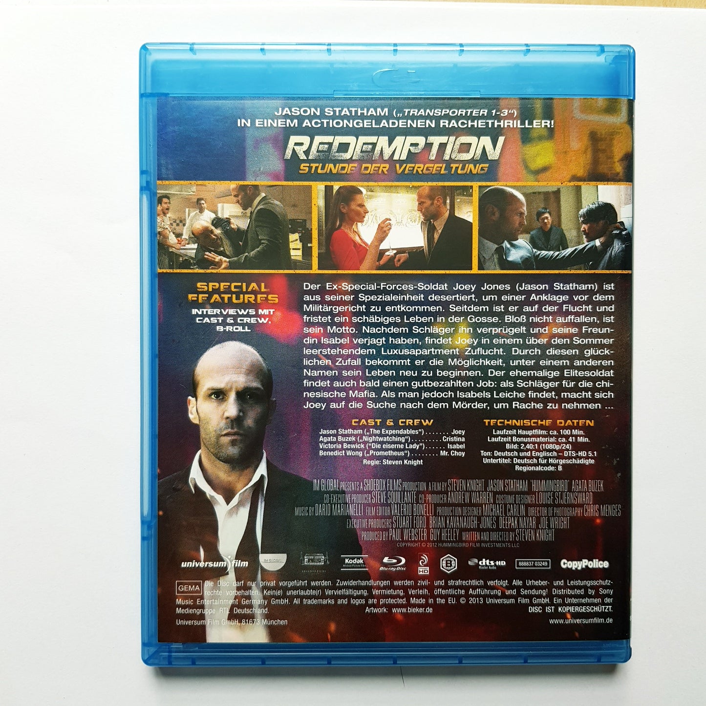 Redemption - Stunde der Vergeltung - Jason Statham - Blu Ray Zustand sehr gut