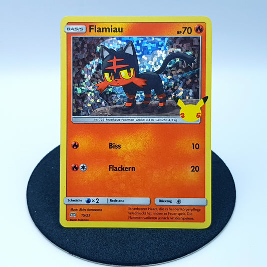 Flamiau 15/25 rare holo McDonald’s Kollektion 2021 DE Pokemon 25th Anniversary