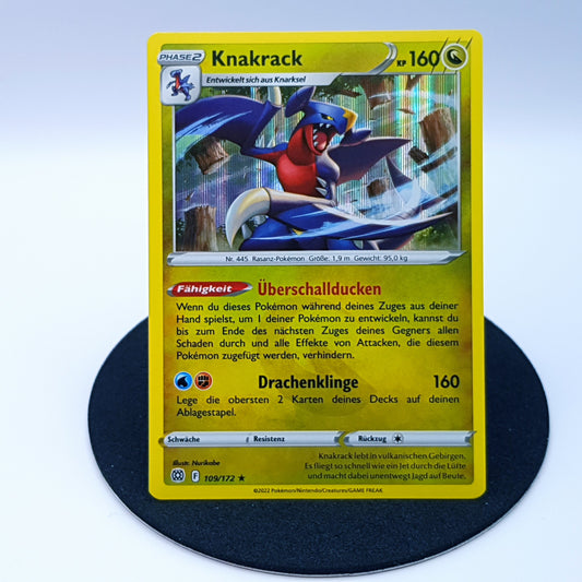 Knakrack 109/172 rare holo Schwert & Schild Strahlende Sterne 2022 DE Pokemon