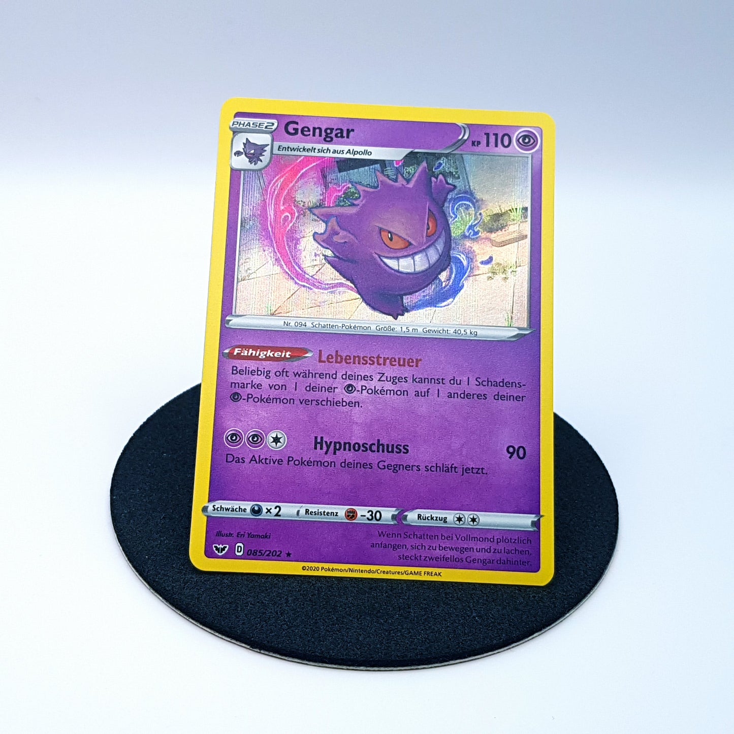 Gengar 085/202 rare holo Schwert & Schild 2020 DE Pokemon