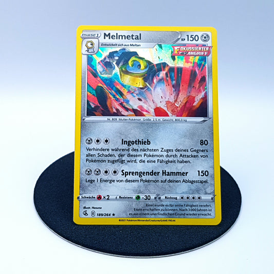Melmetal 189/264 rare holo Schwert & Schild Fusionsangriff 2019 DE Pokemon