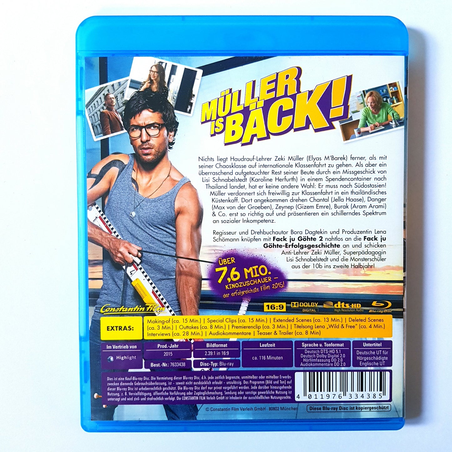Fack Ju Göhte 2 - Elyas M'Barek - Karoline Herfurth - Blu Ray Zustand sehr gut