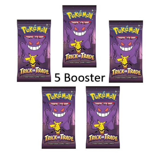 Pokemon TCG Trick or Trade Booster Pack Halloween Special Edition EN (5 Stück)
