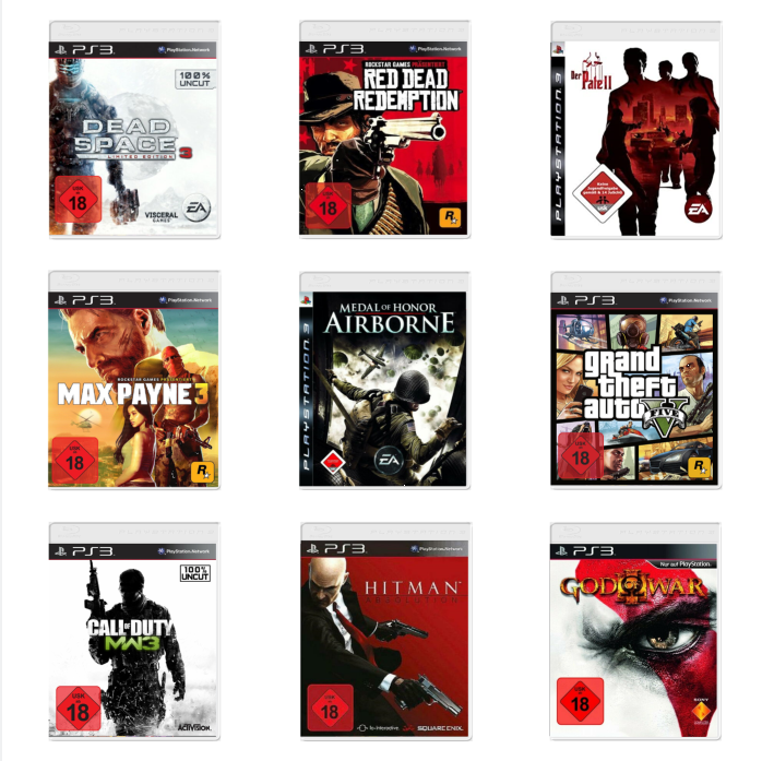 Ps3 Playstation 3 Top Spiele 18+ gebraucht zur Auswahl - USK18