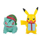 Pokemon Battle Figure Pack Christmas Pikachu + Bulbasaur Bisasam
