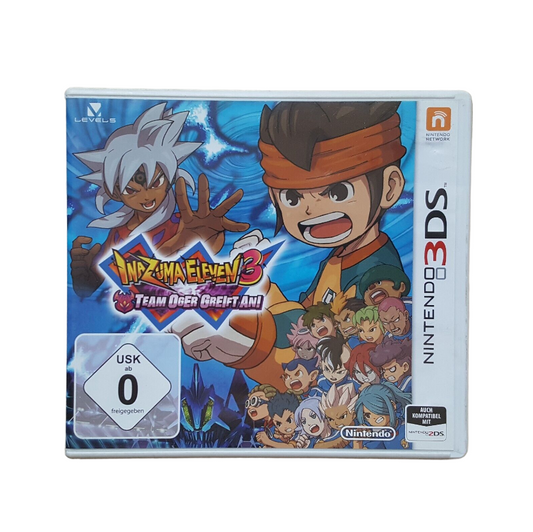 Nintendo 3DS - Inazuma Eleven 3 - Team Oger greift an (Cover nachgedruckt) - gebraucht