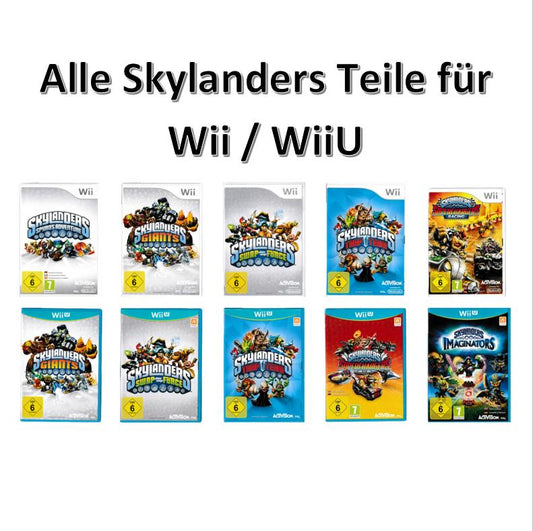 Nintendo Wii / Wii U Skylanders Spiele - Giants, Trap Team, Imaginators, etc.