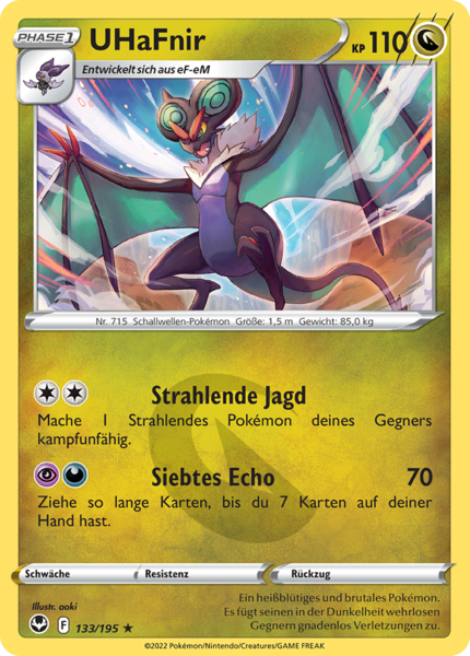seltene rare Pokemon Karten aus Schwert & Schild - Silberne Sturmwinde 195 zur Auswahl