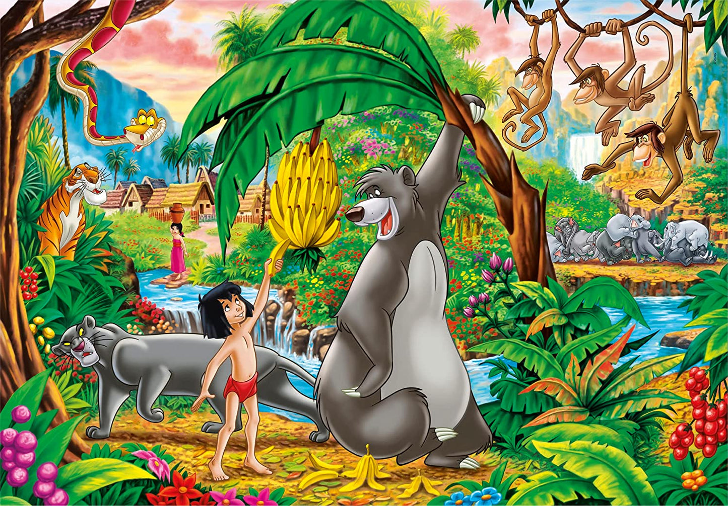 Disney Classics Puzzle Peter Pan & Das Dschungelbuch 2x60 Teile für Kinder Clementoni