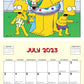 Simpsons Wandkalender 2023 Danilo
