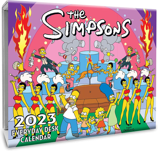 Simpsons Tagesabreißkalender Tischkalender 2023 Danilo