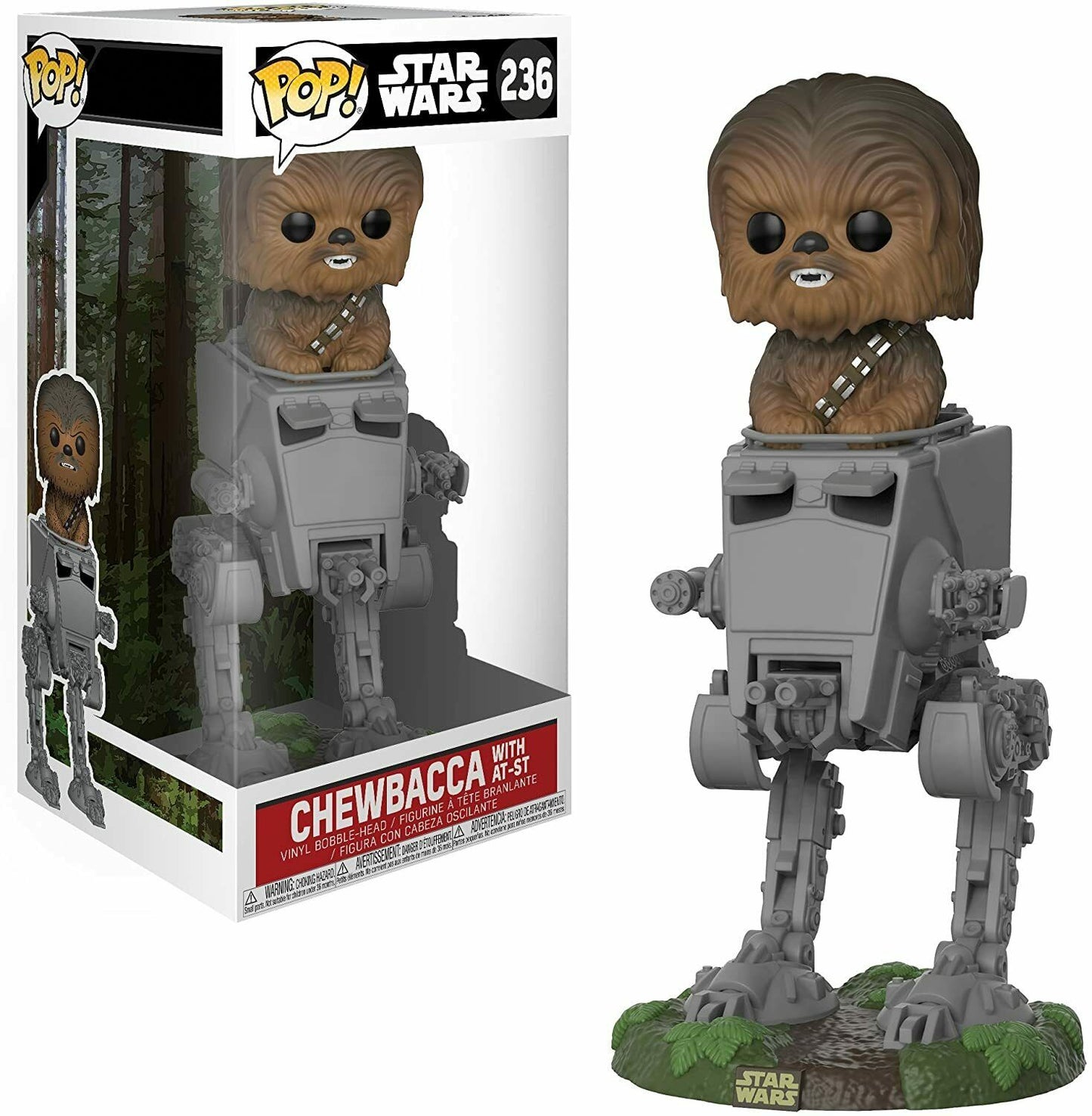 Funko Pop Vinyl #236 Chewbacca Mit At-St Figur Star Wars Serie