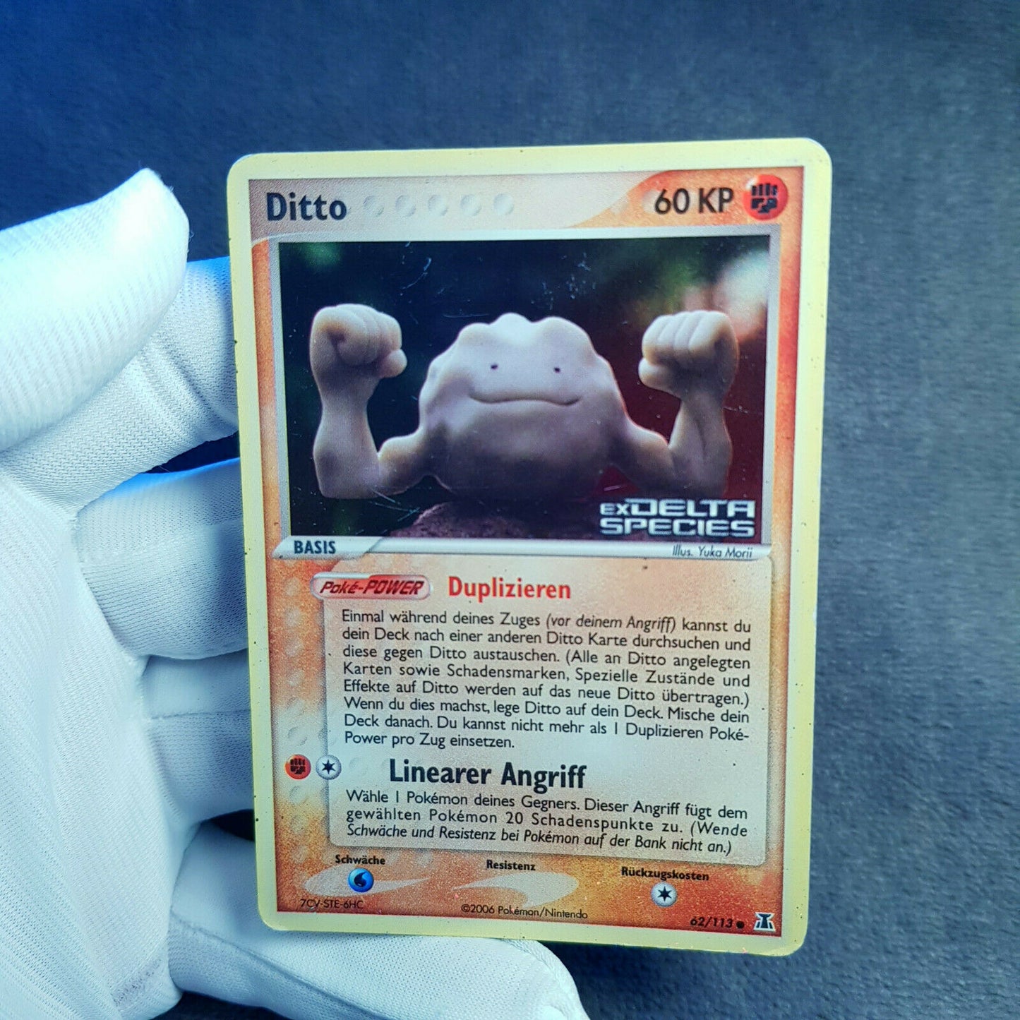 Pokemon - Ditto (Kleinstein) 62/113 holo - Promo Stempel EX Delta Species (2005)