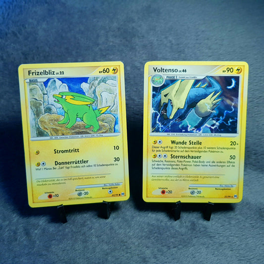 Pokemon | Frizelbliz 62/99 & Voltenso 22/99 rare | deutsch | PSA Near Mint