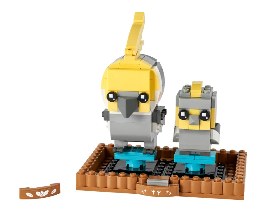 LEGO 40481 BrickHeadz Pets Nymphensittich Chick 136 Cockatiel 135 - NEU & OVP