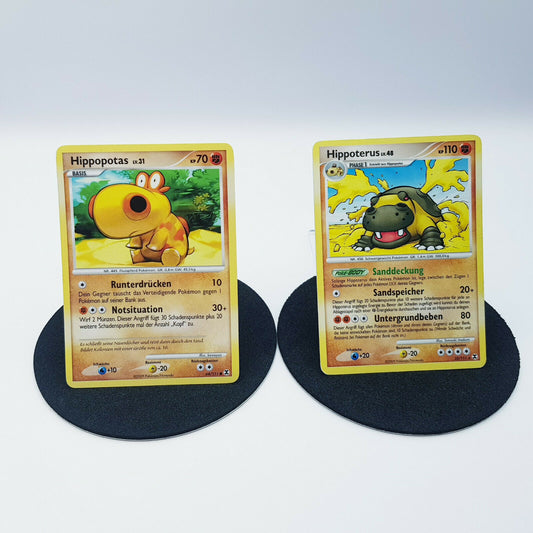 Pokemon Card Hippopotas 64/111 Hippoterus 25/111 Platin Aufstieg d. Rivalen 2009