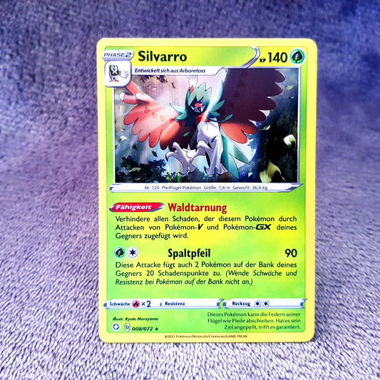 Pokemon - Silvarro 8/72 - HOLO - Schwert & Schild - glänzendes Schicksal - MINT