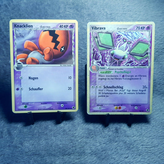 Pokemon Full Set | Knacklion 68/101 & Vibrava 24/101 | deutsch | PSA Near Mint