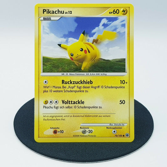 Pokemon Karte Pikachu 70/100 Diamant & Pearl Majestätischer Morgen 2008
