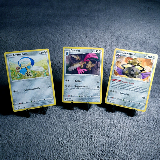 Pokemon Karten | Gramokles 133/192 & Duokles 134/192 & Durengard 135/192 | mint