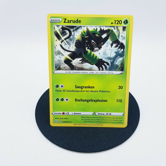 Pokemon Karte - Zarude 016/072 S&S glänzendes Schicksal 2021 deutsch MINT
