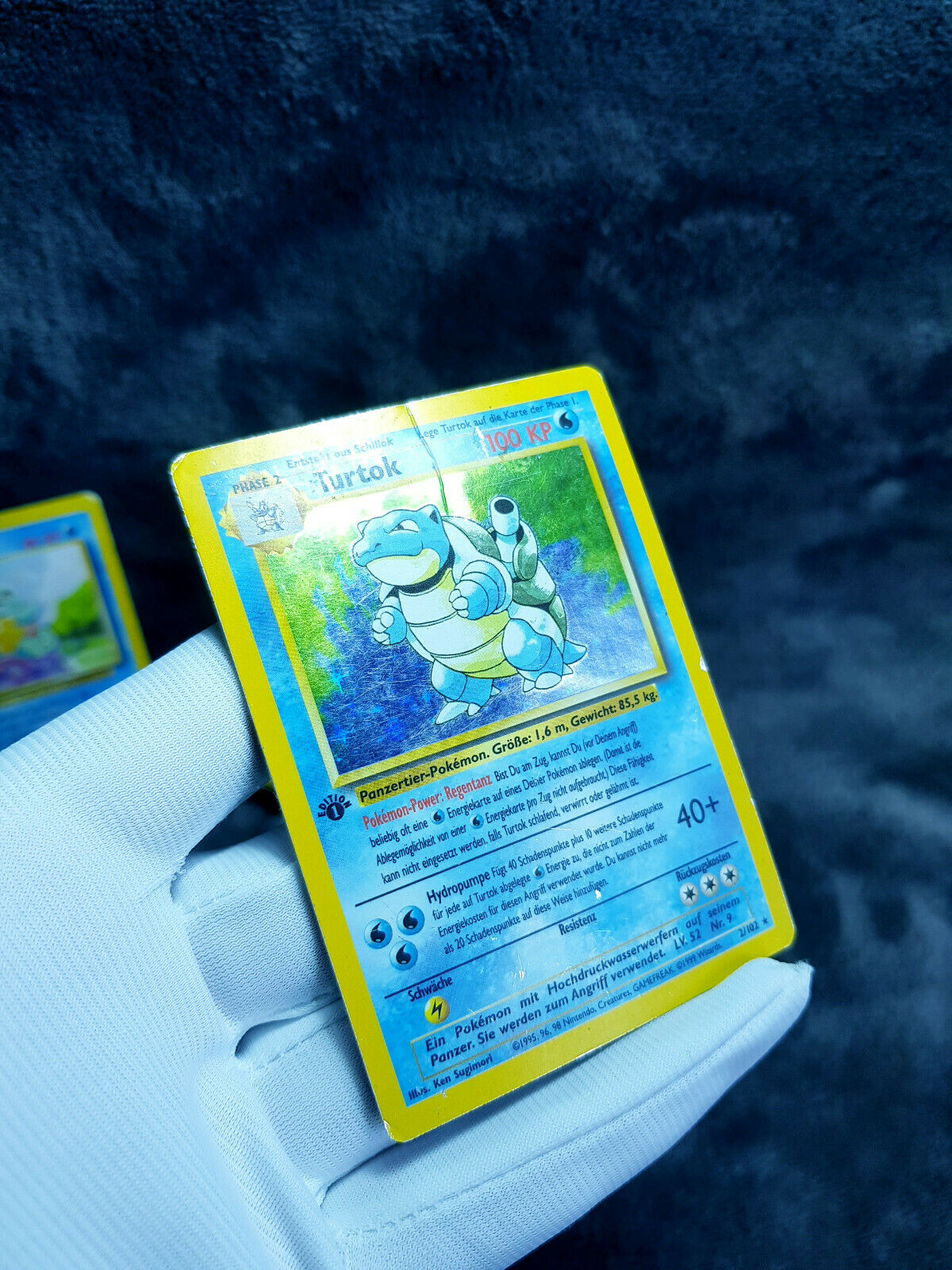 Pokemon Karten Full Set | Schiggy 62/102 Schillok 42/102 Turtok 2/102 1. Edition