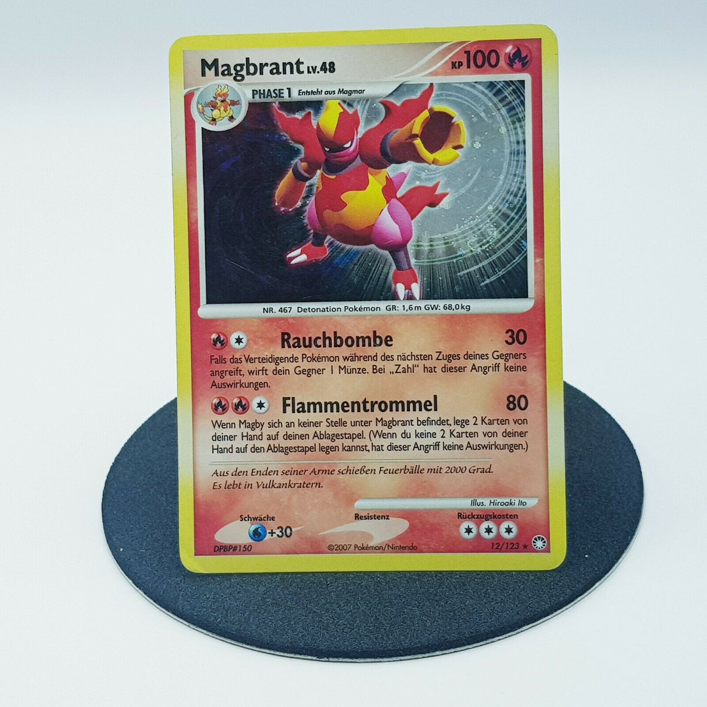 Pokemon Card Magbrant 12/123 holo rare Diamant & Perl 2007