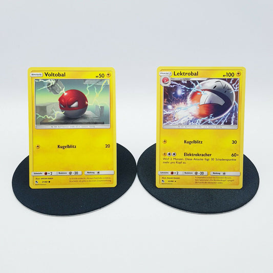 Pokemon Karten - Voltobal 21/68 & Lektrobal 22/68 SM 2019 deutsch MINT