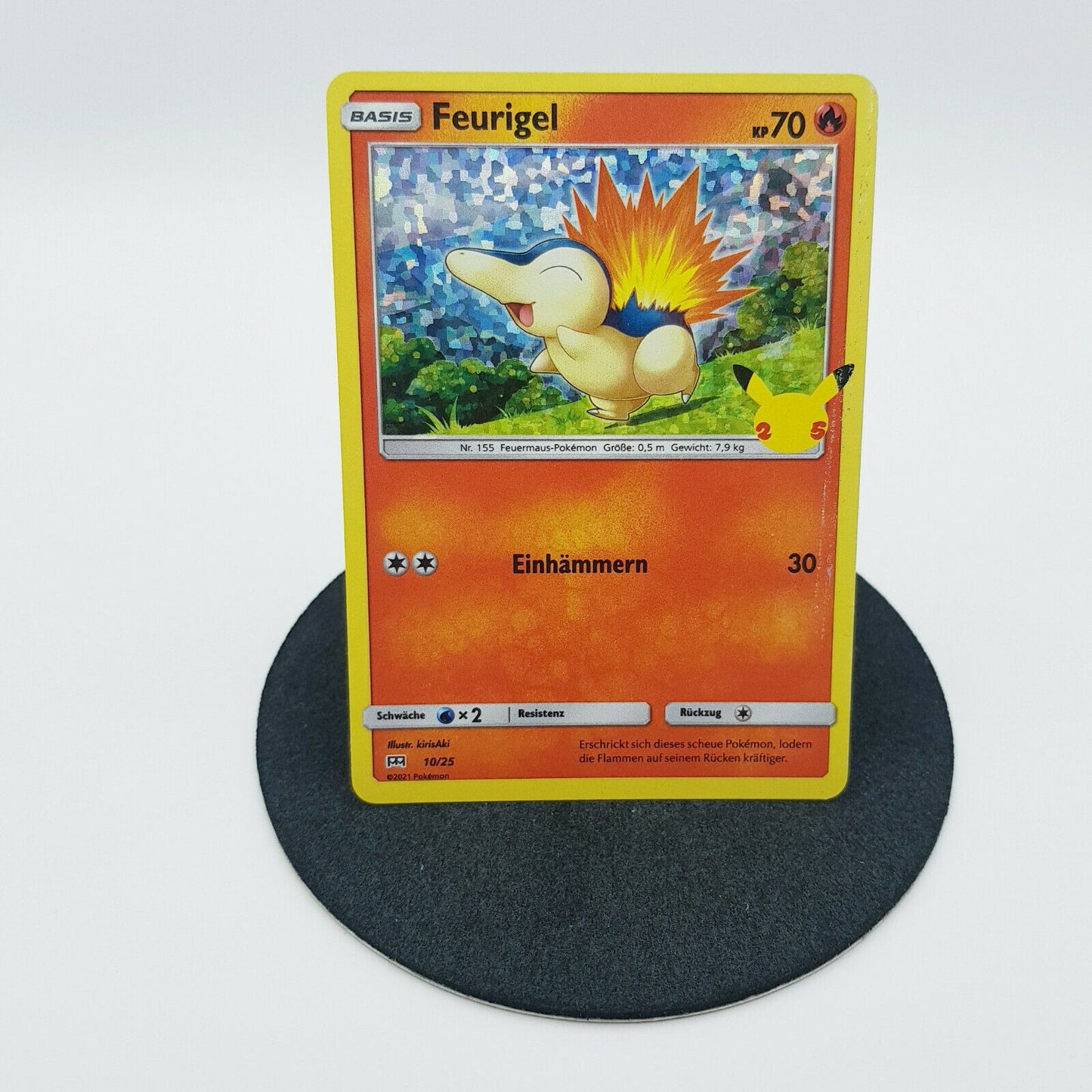 Pokemon Karte - Feurigel 10/25 holo - McDonalds Collection 2021 -  deutsch
