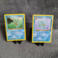 Pokemon Karten | Horsea 49/61 Seeper & Seadra 42/62 Seemon | TCG 1999 | Fossil