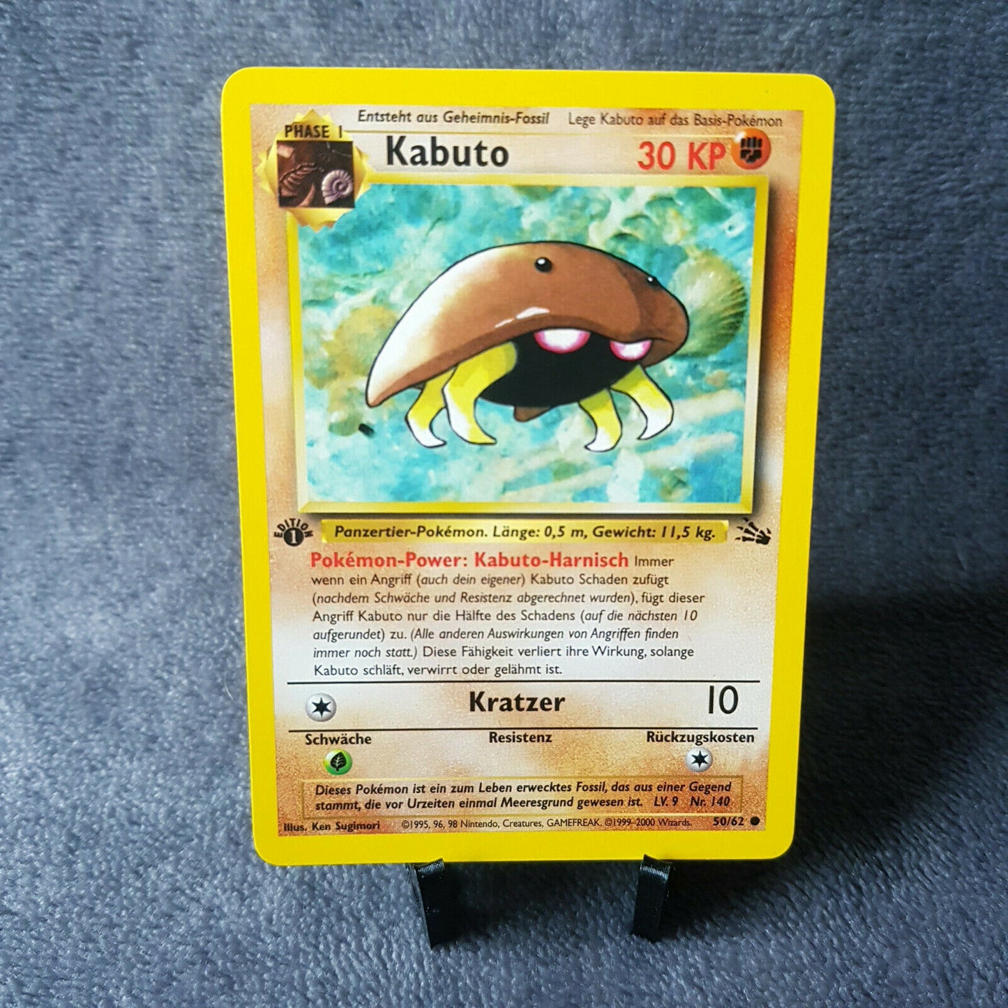 Pokemon - Kabuto 50/62 - 1. Edition - Fossil Set (2000) - MINT