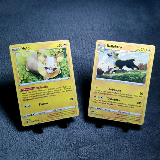 Pokemon Karten | Voldi 52/163 & Bellektro 53/163 rare | deutsch | mint