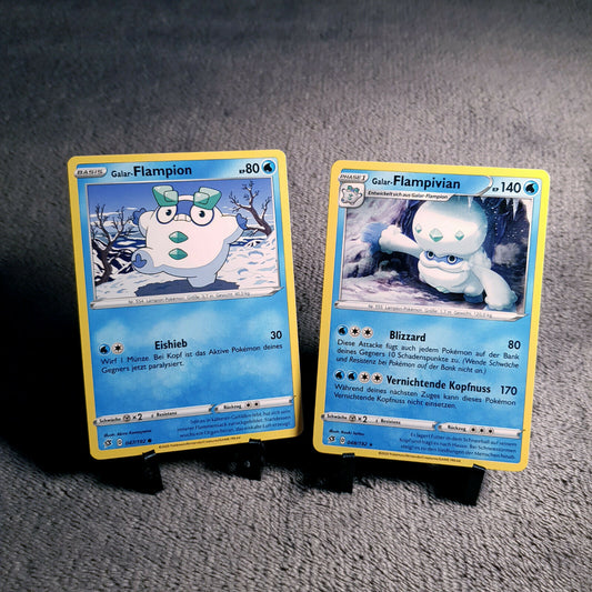 Pokemon Karten | Galar-Flampion 47/192 & Flampivian 48/192 rare | Mint | PSA