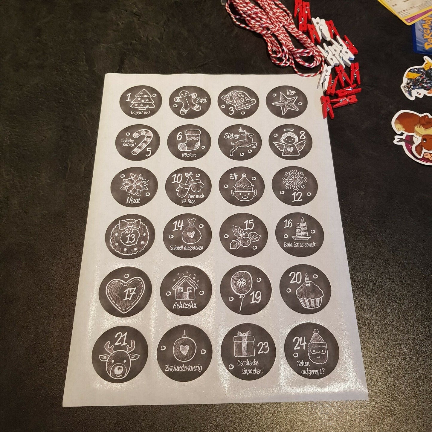 DIY Pokemon Adventskalender Karten, Figuren, Sticker & mehr Weihnachtskalender Kinder