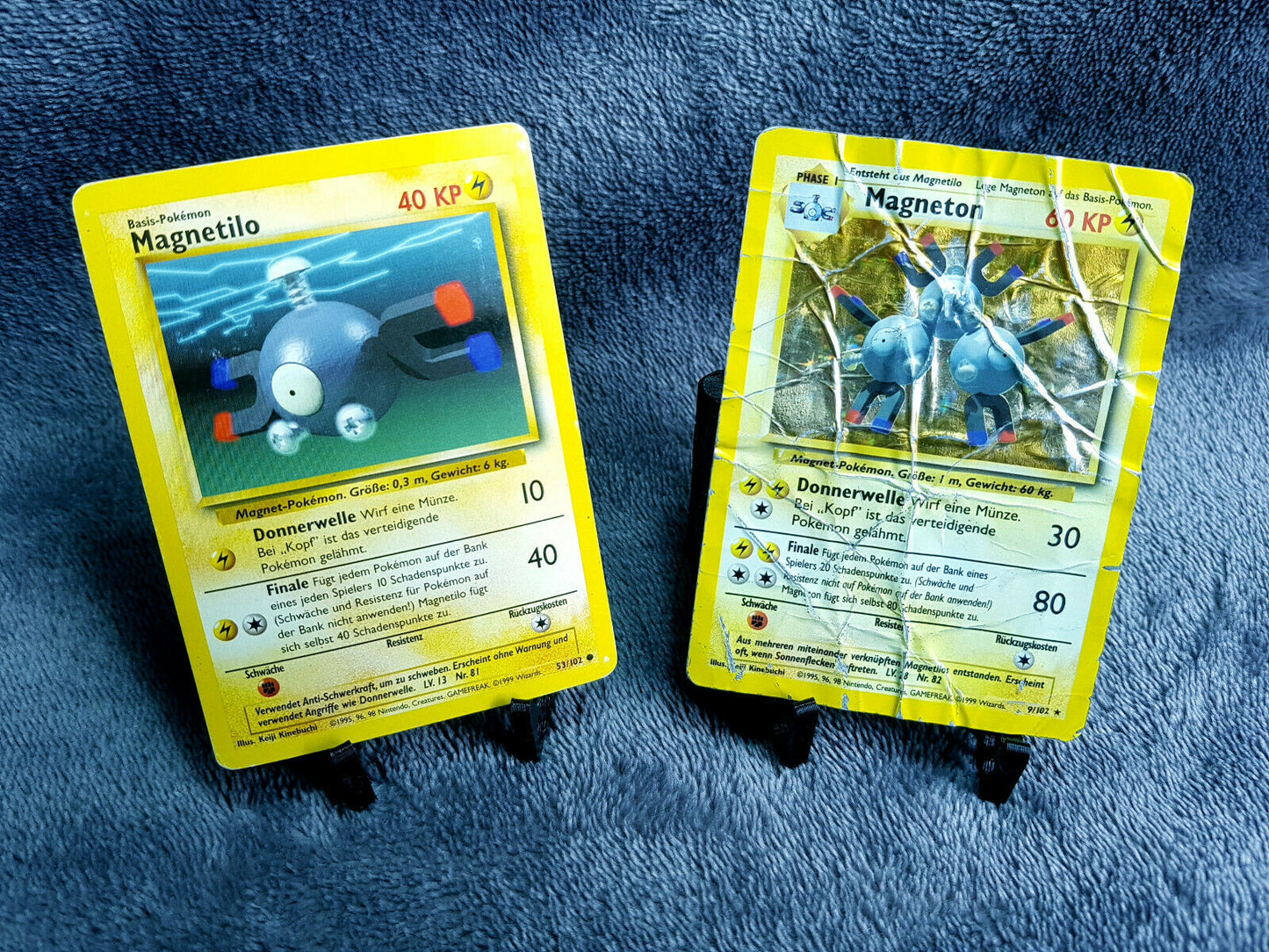 Pokemon Karten Full Set | Magnetilo 53/102 & Magneton 9/102 rare holo | deutsch