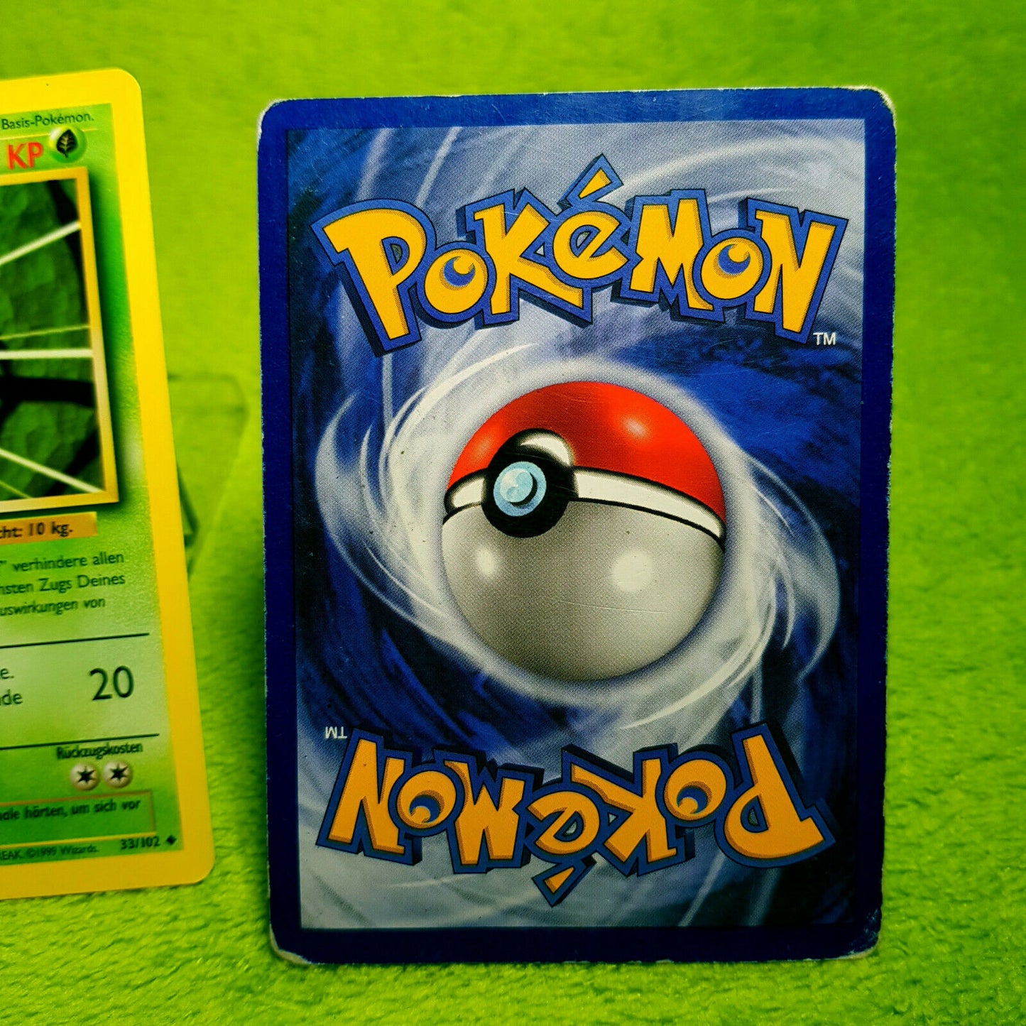 Pokemon - Hornliu 69/102 Kokuna 33/102 Bibor 17/102 - Base Set (1999) - MINT