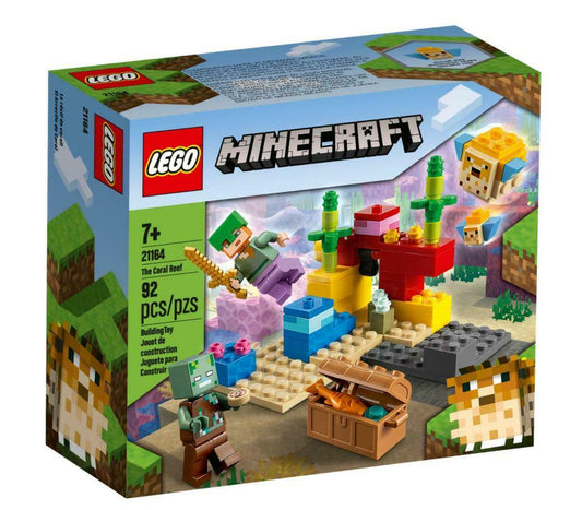 LEGO Minecraft - 21164 Das Korallenriff + NEU & OVP + Alex Kugelfisch Zombie