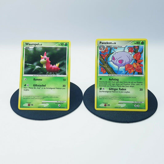 Pokemon Cards Waumpel 103/127 Panekon 44/127 Platin 2009 near mint