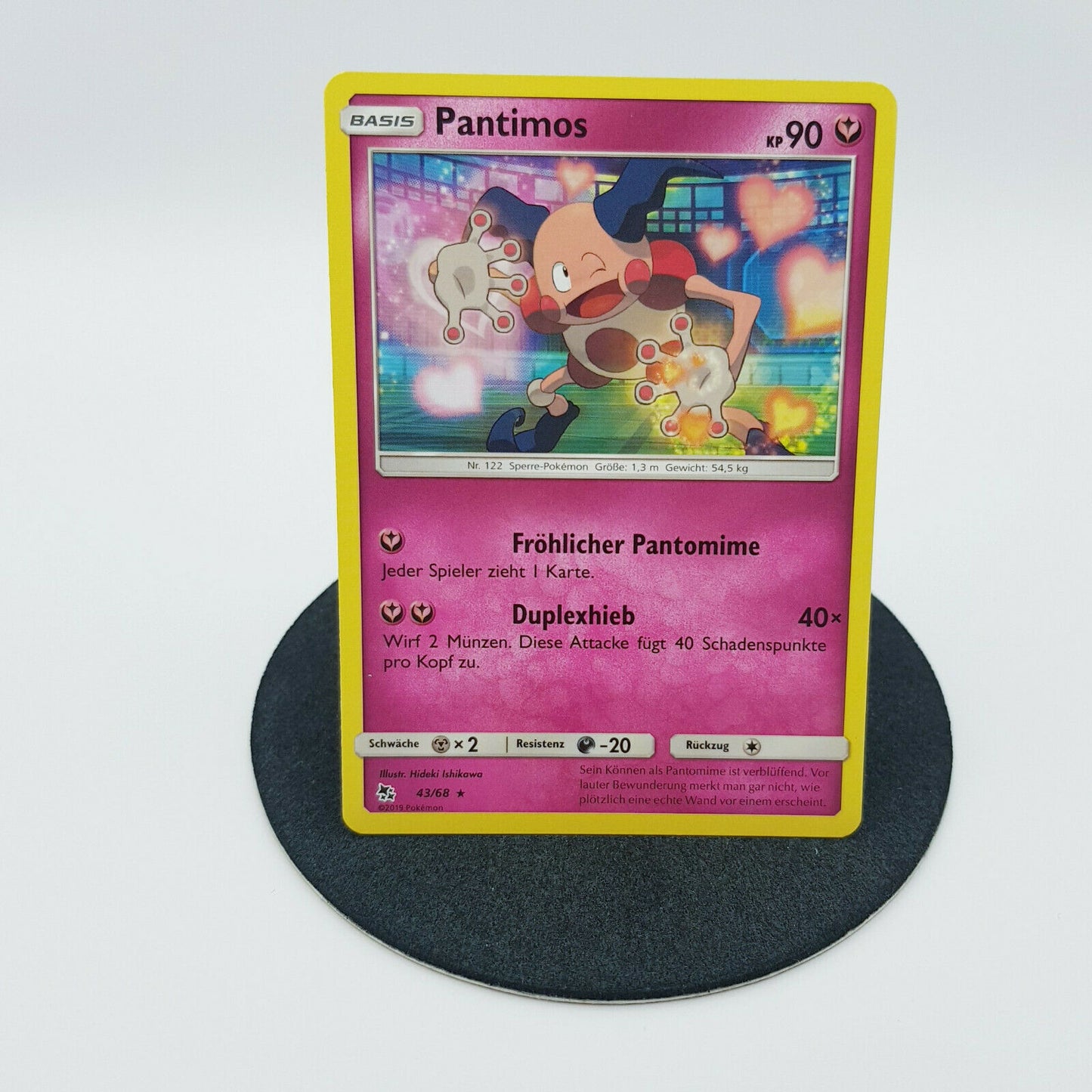 Pokemon Karte - Pantimos 43/68 Sonne & Mond verborgenes Schicksal 2019 MINT