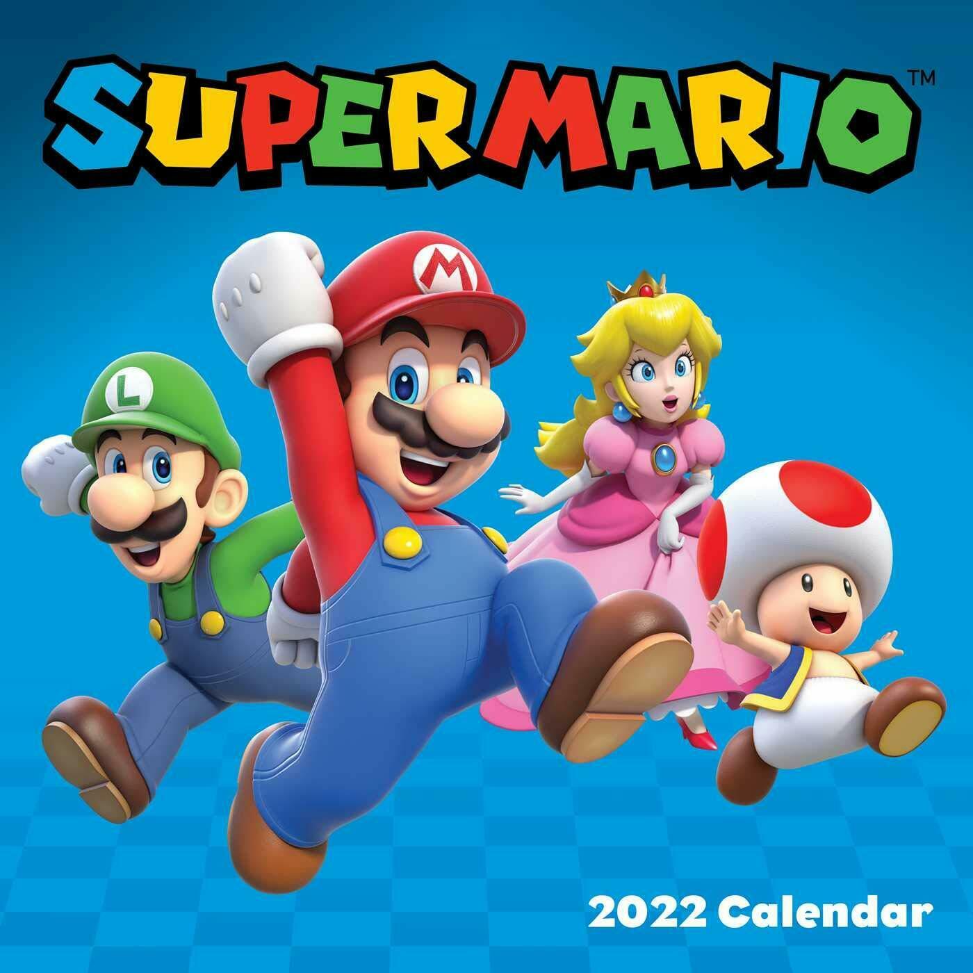 Super Mario Wandkalender / Kalender für Kinder 2022