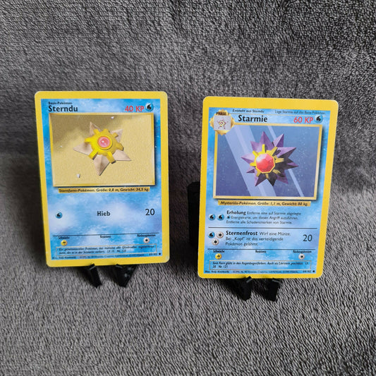Pokemon Karten | Sterndu 65/102 & Starmie 64/102 | TCG 1999 | deutsch