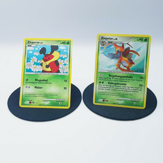 Pokemon Cards Zirpurze 78/127 Zirpeise 32/127 Platin 2009 near mint
