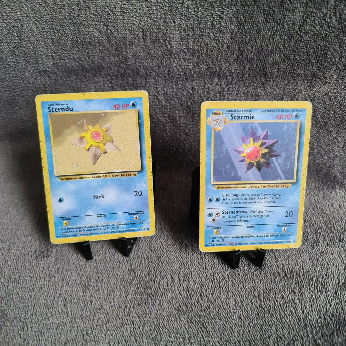 Pokemon Karten | Sterndu 65/102 & Starmie 64/102 | deutsch | 1999