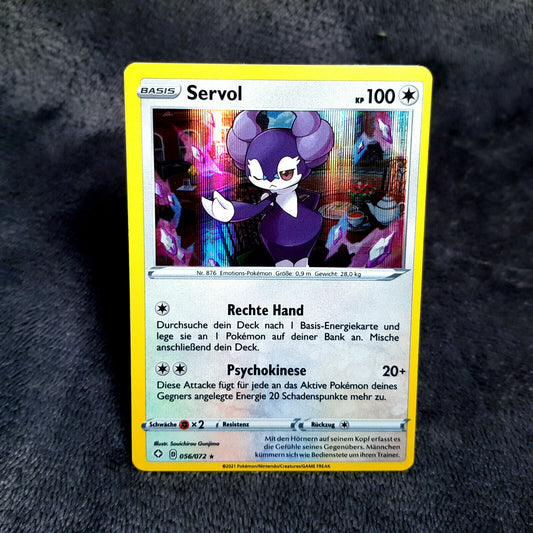 Pokemon - Servol 56/72 - HOLO - Schwert & Schild - glänzendes Schicksal - MINT